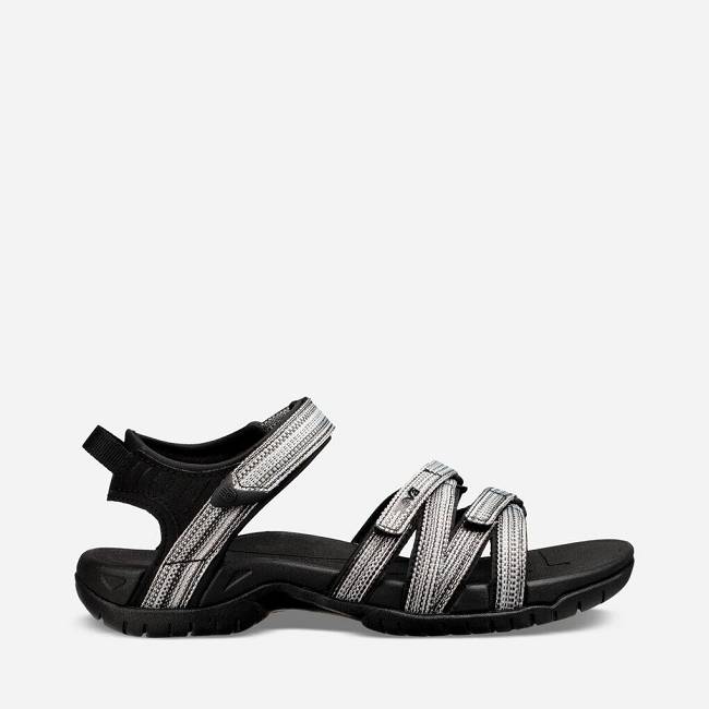 Teva Women's Tirra Walking Sandals 3341-750 Black/White Multi Sale UK